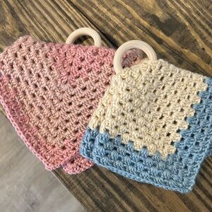 Crochet Baby Teether Lovey